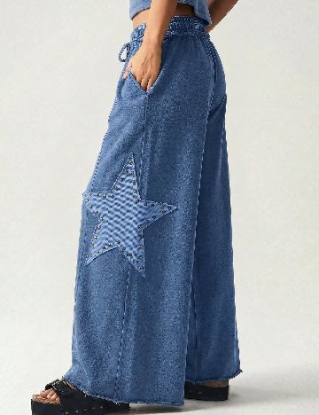Pantaloni SHEIN, albastru