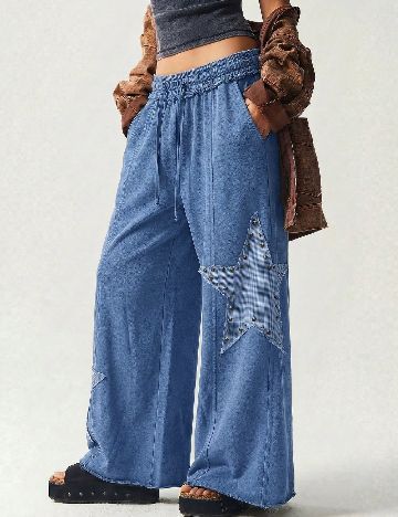 Pantaloni SHEIN, albastru