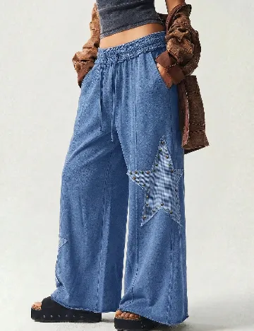 Pantaloni SHEIN, albastru