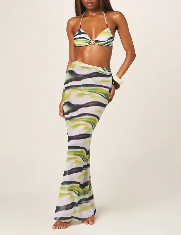 Fusta de plaja Missguided, mix culori
