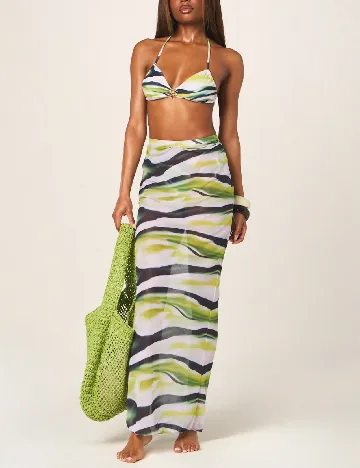 Fusta de plaja Missguided, mix culori