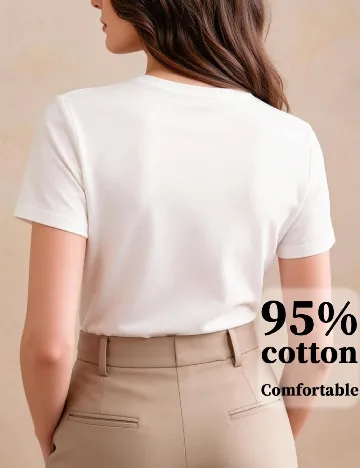 Tricou Anewsta, alb
