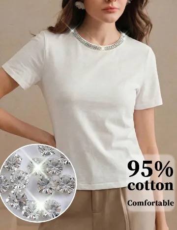 Tricou Anewsta, alb