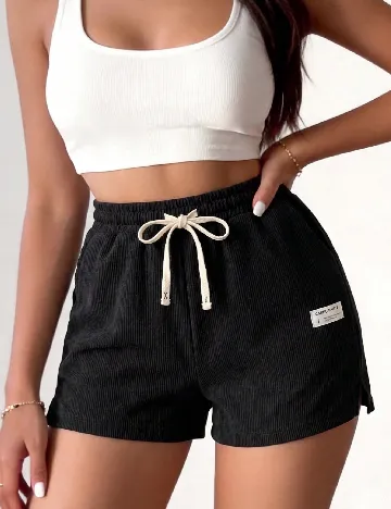 Pantaloni scurti SHEIN, negru