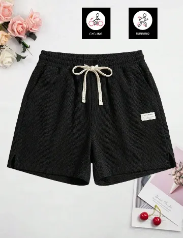 Pantaloni scurti SHEIN, negru