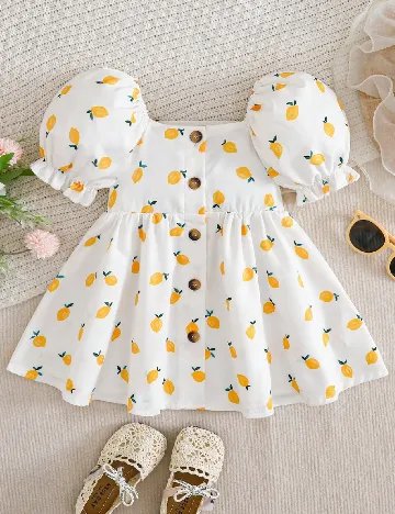 Rochie Cozy Pixies, alb