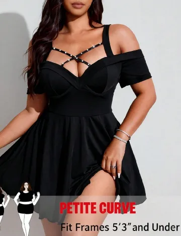 Rochie scurta SHEIN CURVE, negru