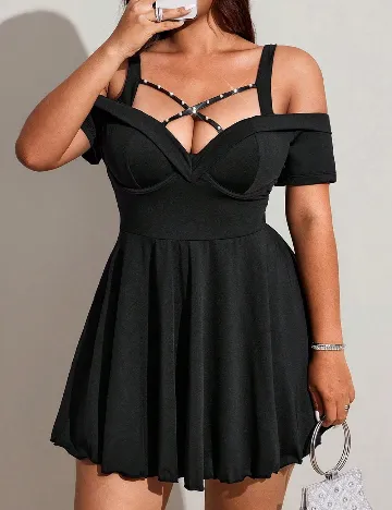 Rochie scurta SHEIN CURVE, negru