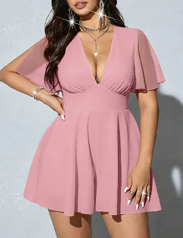 Salopeta SHEIN CURVE, roz