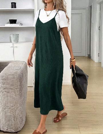 Compleu SHEIN, verde/alb