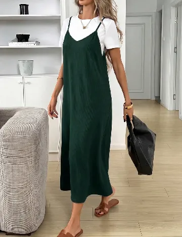 Compleu SHEIN, verde/alb