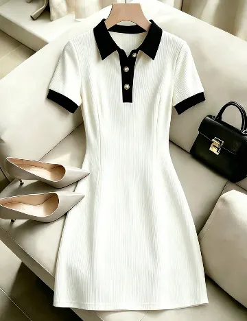 Rochie scurta SHEIN, alb