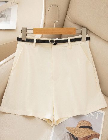 Pantaloni scurti SHEIN, crem