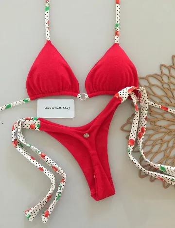 Costum de baie SHEIN, rosu