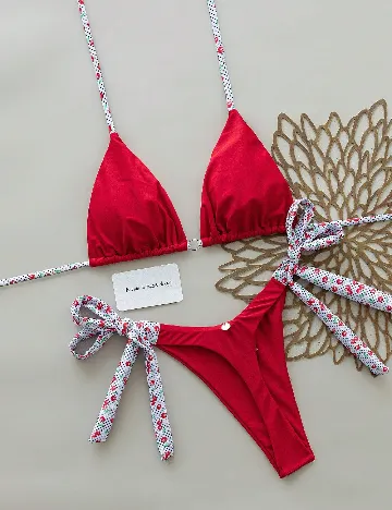Costum de baie SHEIN, rosu