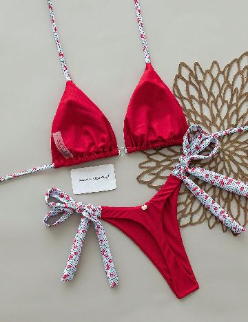 Costum de baie SHEIN, rosu