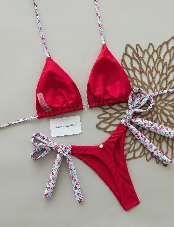 Costum de baie SHEIN, rosu
