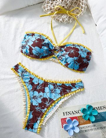 Costum de baie SHEIN, mix culori