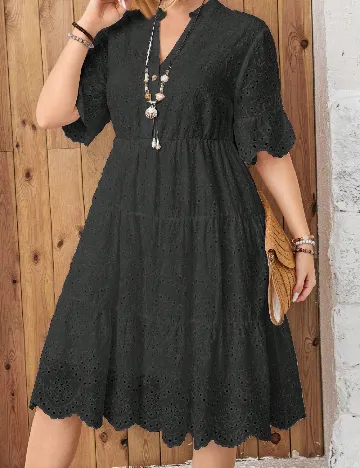 Rochie medie SHEIN CURVE, negru