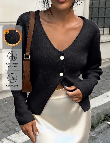 Cardigan SHEIN, negru