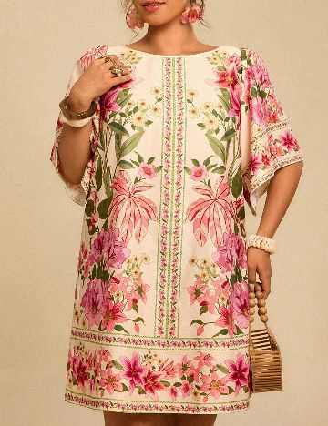 Rochie scurta SHEIN CURVE, floral print