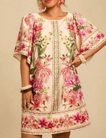 Rochie scurta SHEIN CURVE, floral print