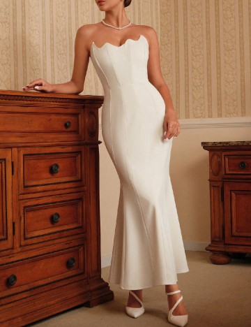 Rochie lunga Savoree, bej