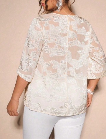 Bluza SHEIN CURVE, crem