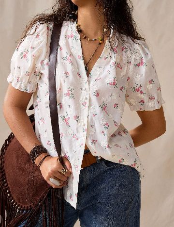 Bluza SHEIN CURVE, alb