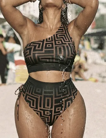 Costum de baie SHEIN CURVE, negru
