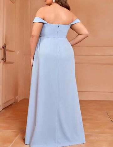 Rochie lunga SHEIN CURVE, albastru deschis