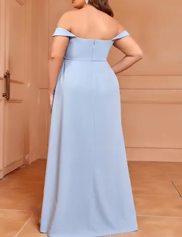 Rochie lunga SHEIN CURVE, albastru deschis