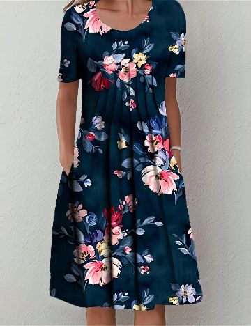 Rochie medie SHEIN, albastru