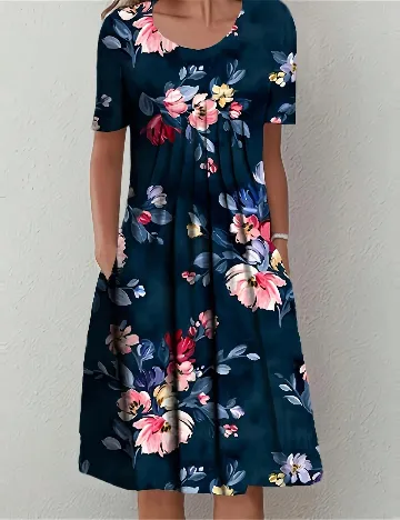 Rochie medie SHEIN, albastru
