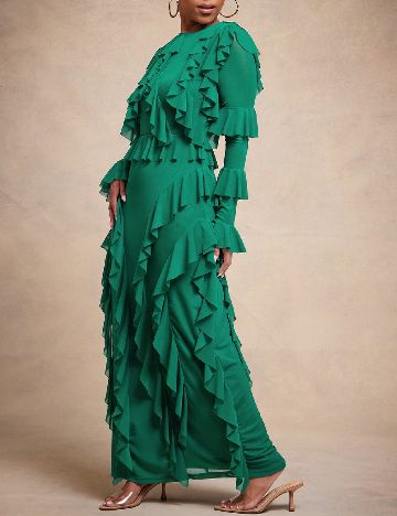 Rochie lunga SHEIN, verde