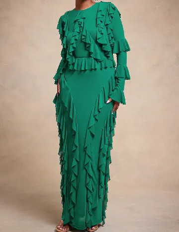 Rochie lunga SHEIN, verde