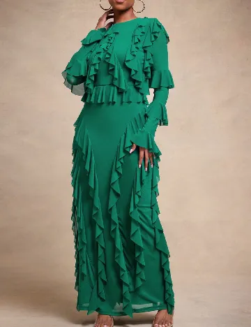 Rochie lunga SHEIN, verde