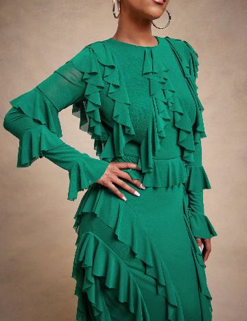 Rochie lunga SHEIN, verde