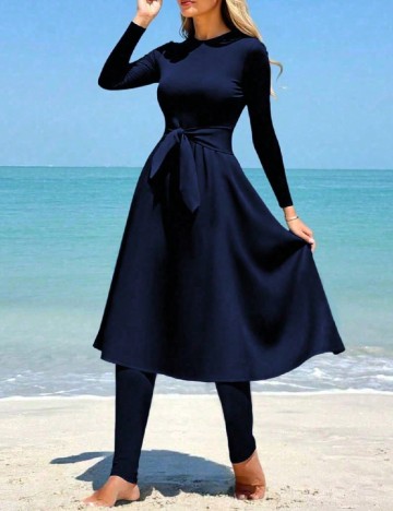 Costum de baie SHEIN, bleumarin