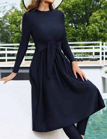 Costum de baie SHEIN, bleumarin