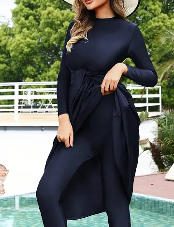 Costum de baie SHEIN, bleumarin