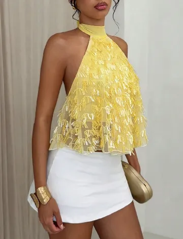 Top SHEIN, galben