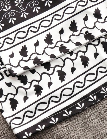 Pijama SHEIN, negru/alb