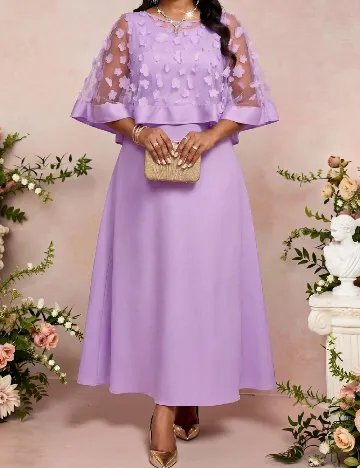 Rochie lunga SHEIN CURVE, violet