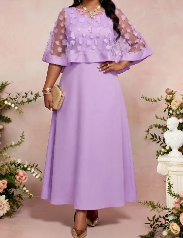 Rochie lunga SHEIN CURVE, violet