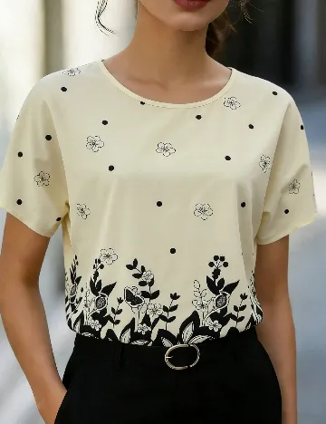 Bluza Emery Rose, crem