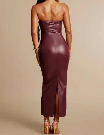 Rochie lunga Silquee, visiniu