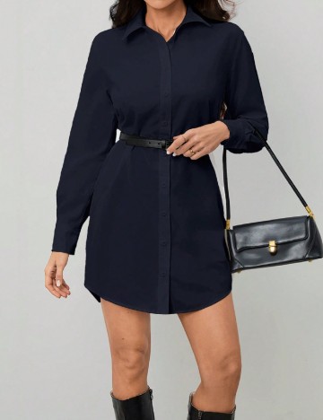 Rochie scurta SHEIN, bleumarin inchis