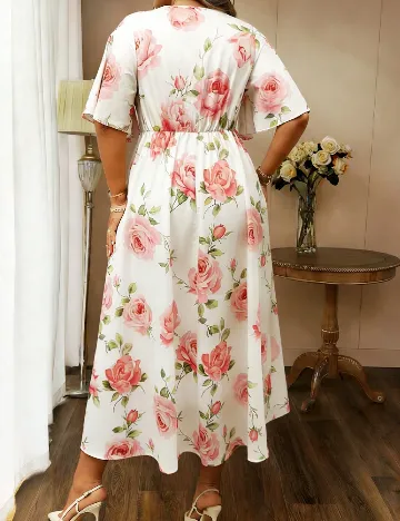 Rochie lunga SHEIN CURVE, alb