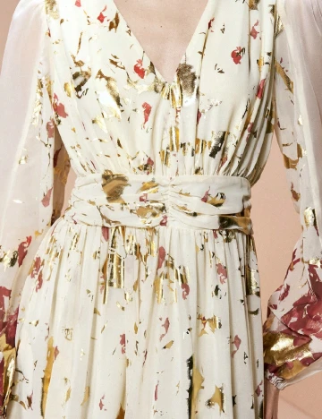 Rochie lunga SHEIN, crem
